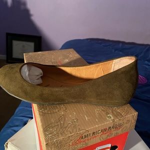 American Rag Olive Green flats